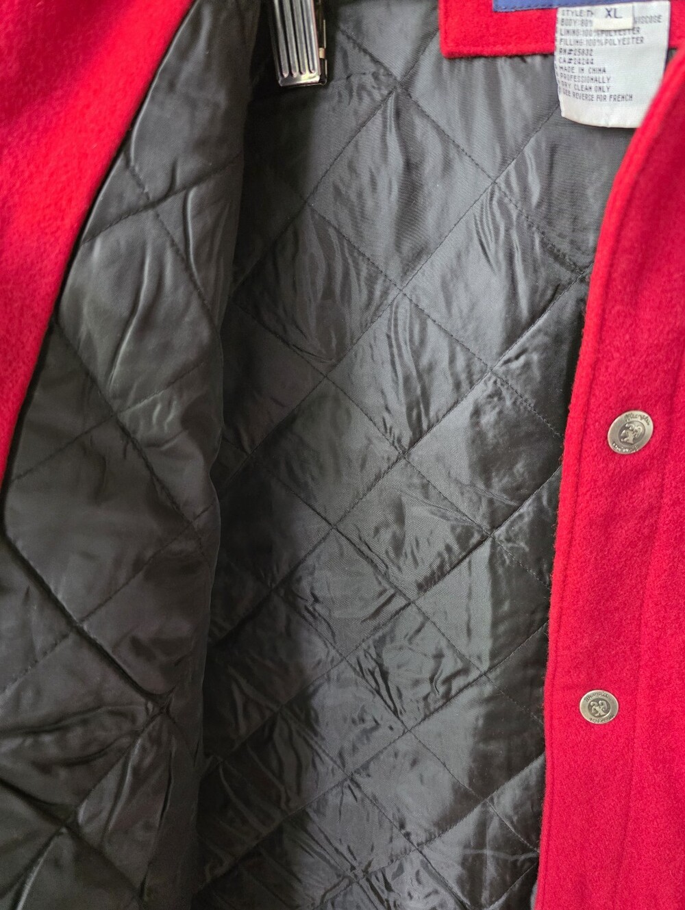 Wrangler Twenty X Calgary Stampede Rodeo Red Wool Lined Vest XL - Picture 8 of 10